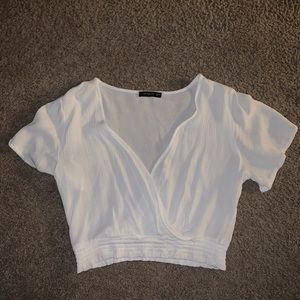 White crop top